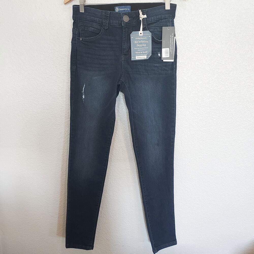 NEW Democracy "Ab" Solution Dark Wash Skinny Jeans Size 6